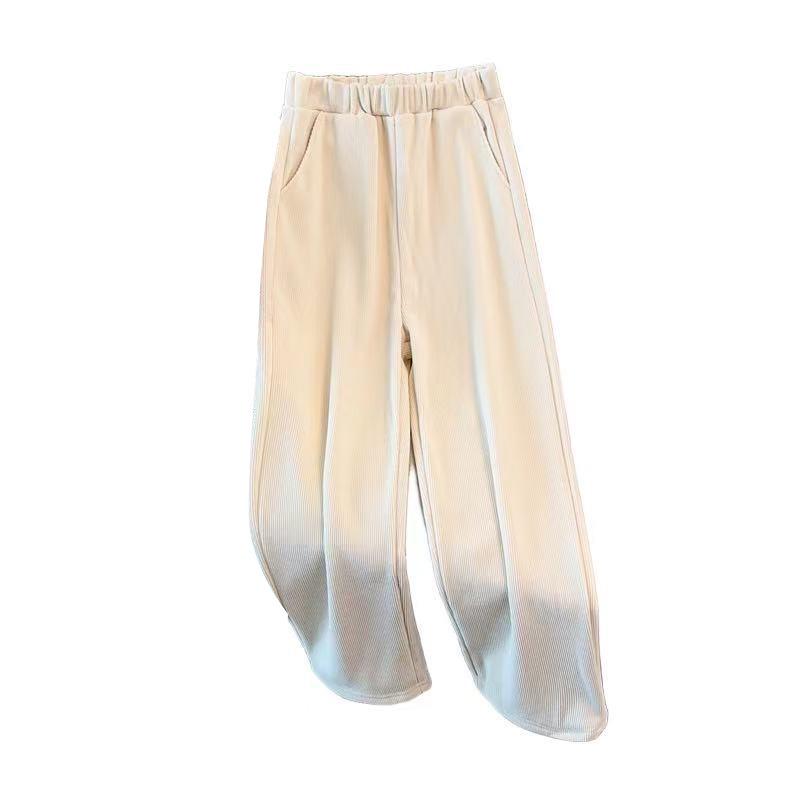 5136 Winter Plus-Size Women's High-Waist Velvet Pants, Loose Fit (Sizes up to 300 Jin)