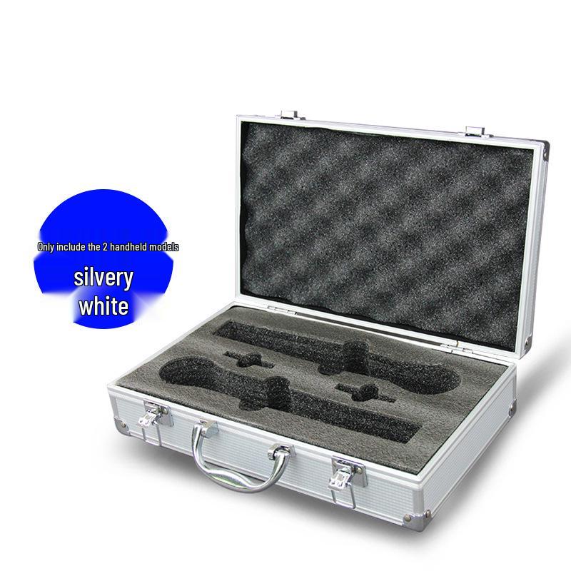 KTV Portable Wireless Microphone Storage: 2-Piece Aluminum Case for Handheld & Lavalier Mics.