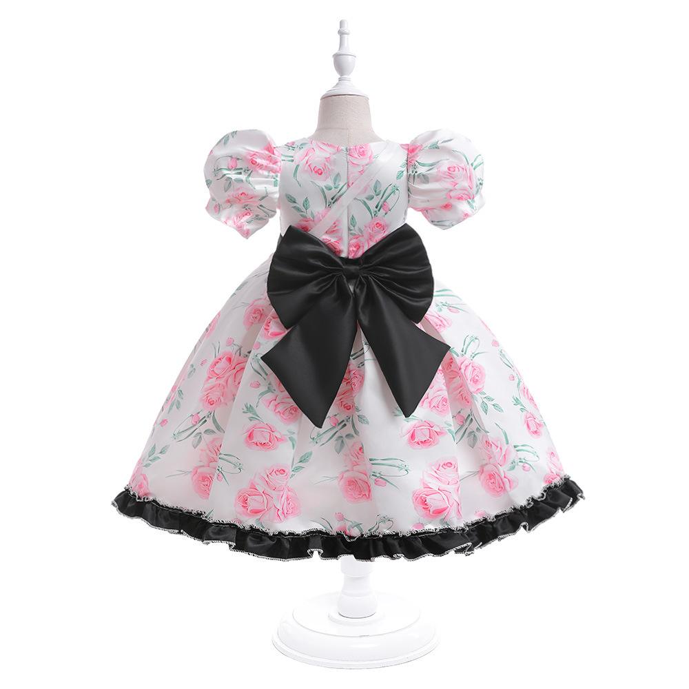 Infant Kids Baby Baptism Dress For Girls Kids Wedding Party Dresses Bow Beaded Tulle Christening Gown Birthday Children Clothes