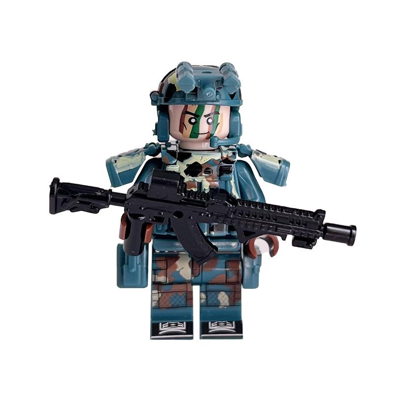 Ninja Warrior Superhero Doll With Weapon Single Building Block Assembly Toy