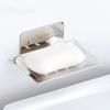 Stainless Steel No-Drill Wall-Mounted Soap Holder with Drip Tray