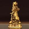 Feng Shui Copper Zhao Gongming People Ornament Home Living Room Decorations Statue