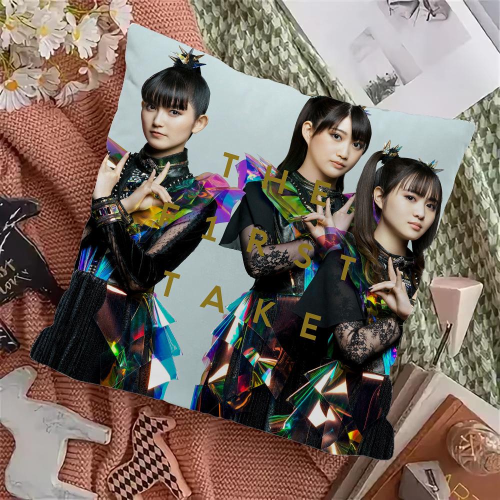 B-Babymetal Japanese Rock Pillow Case Pillowcase Home Sofa Cushions Car Cushions Pillowcover Office Pillowshell Pillow