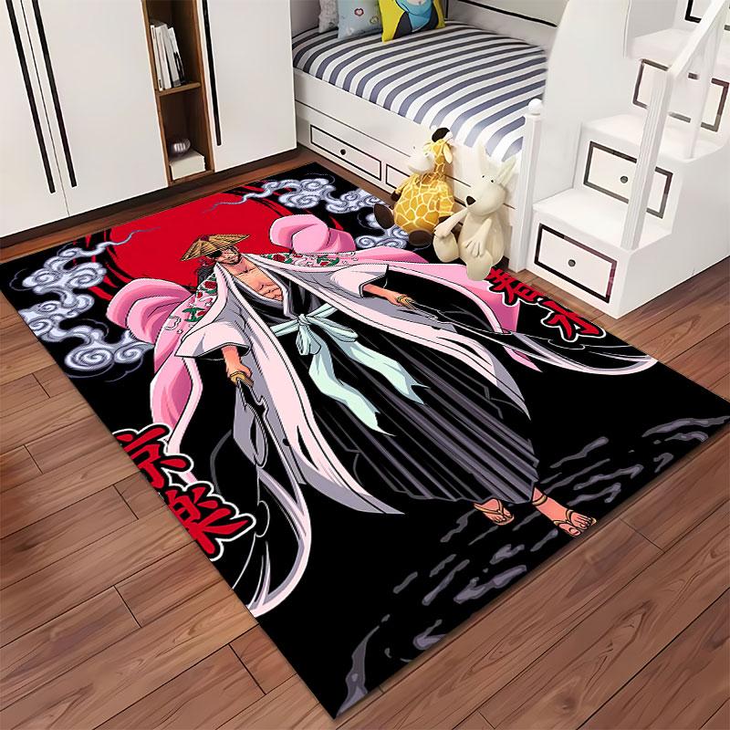 Samurai Style Anime Carpet suitable as a non-slip mat for the living room or bedroom sofa
