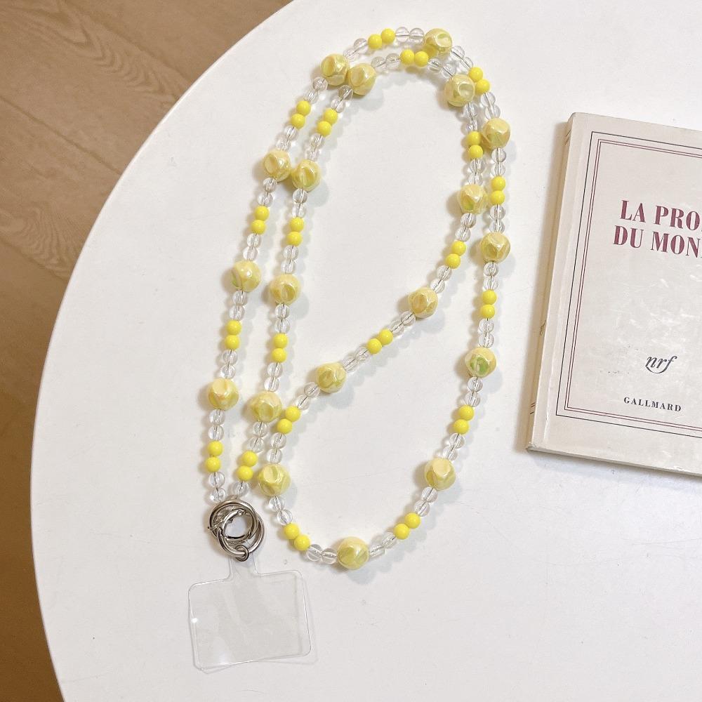 

Противопотерянная цепочка для телефона через плечо с бусинами, цепочка для сумки, ремешки на шею для телефона, подвеска для мобильного телефона style G