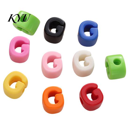 Craft Beads Set 10Pcs DIY Acrylic Bubble Letter Beads, Colorful Large Alphabet for Jewelry Making Crafts Making, Spacer Keychain Bag Charm Custom Word
