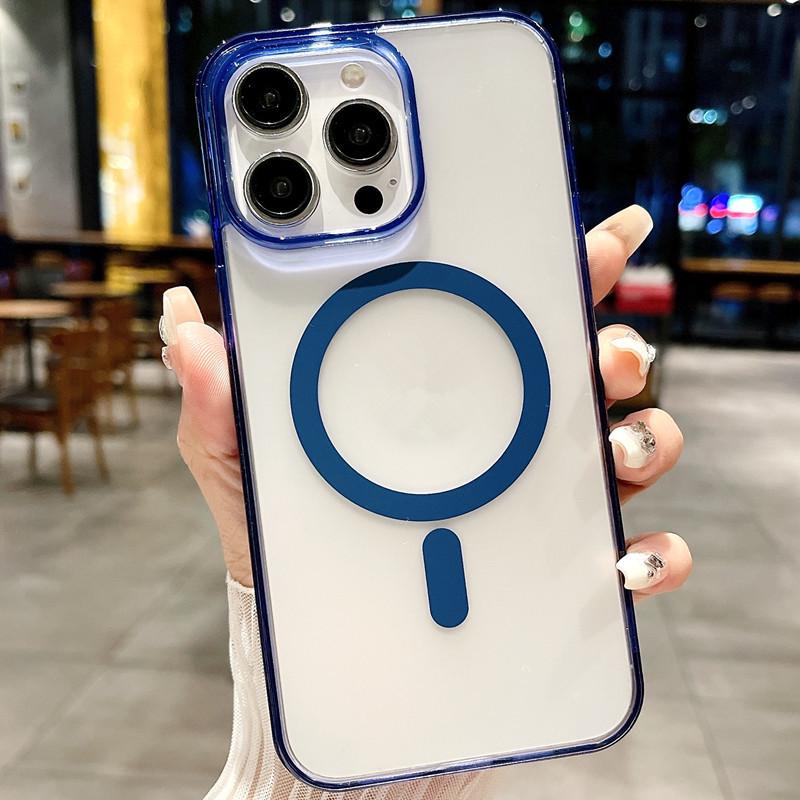 Transparent Magnetic Adsorption Case for iPhone 17 - Compatible with iPhone 12, 13, 14, 15 Pro Max, and 16