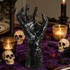 Black Matte Halloween Claws Decoration, Wall Mounted Creepy Hands, Spooky Claw Ornament, Gothic Photo Props Prop for Haunted House Party, Dark