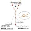 Wanxing Geometric Zirconia Y-shaped Necklace: Stainless Steel, Versatile European & American Fashion.