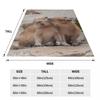 Capybara Lover Blanket Fleece All Season Kawaii Animal Breathable Warm Throw Blankets for Bedding Bedroom Quilt