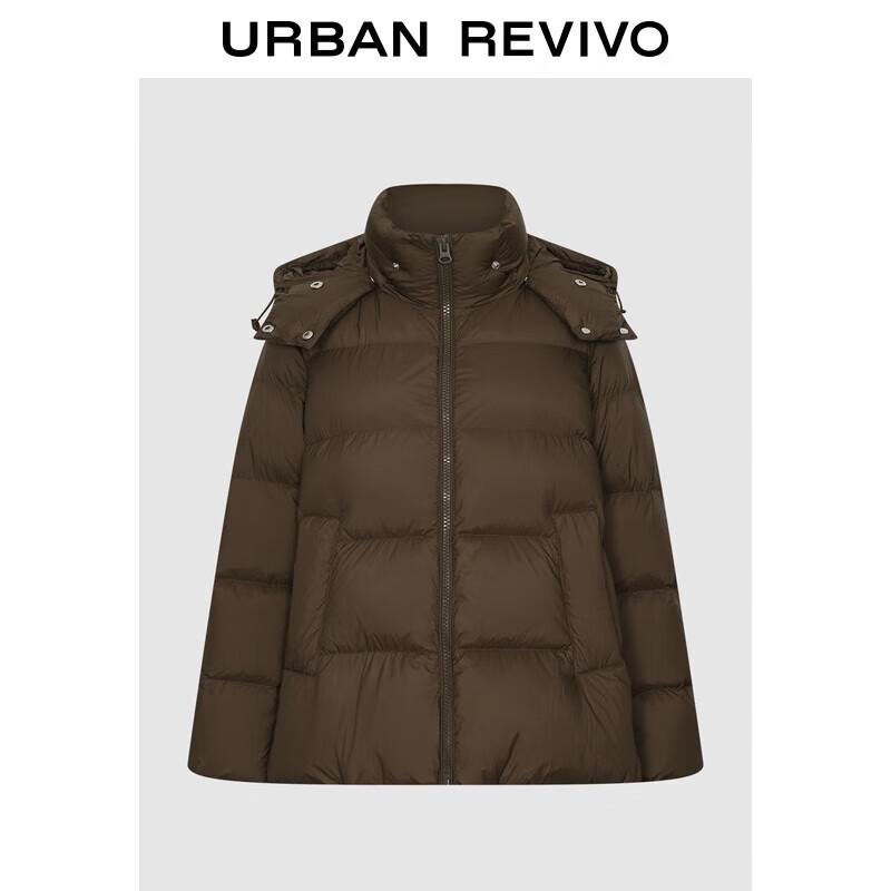 

Женская стеганая пуховая куртка с капюшоном в стиле ретро UR S