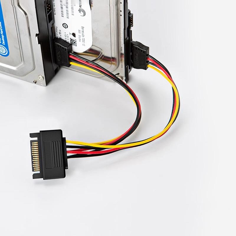 1PC Power Cord Computer Motherboard Socket 6p To Dual 8p Male/Female 1/2 Sata Power Supply Y Splitter Cable Sata Extension Cable