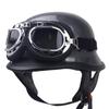 Germany 2025 High-end Retro Motorcycle Half Helmet, Imitation Carbon Fiber