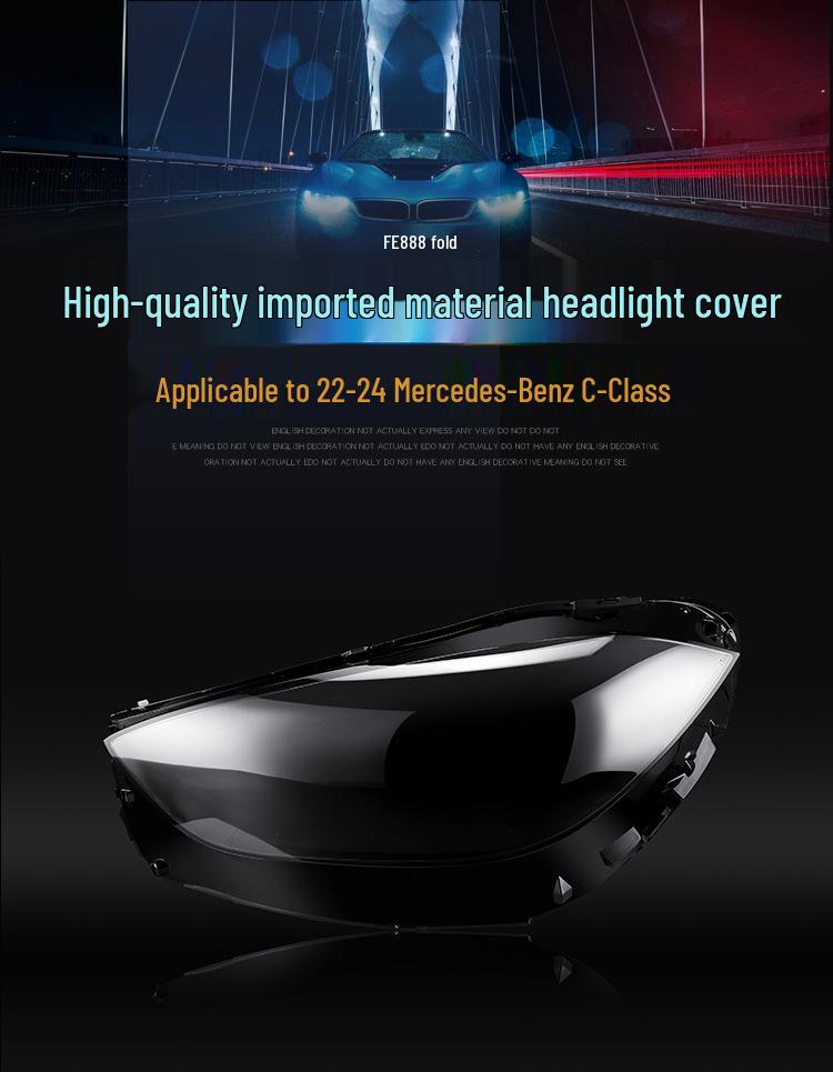 Mercedes-Benz C-Class W206 2022-2023 Headlight Lens & Rear Bottom Shell Cover