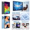 Android 14 Tablet with 10.1  High Clear Screen Octa Core Processor Dual Camera 8GB+256GB Tablet Powerful Performance