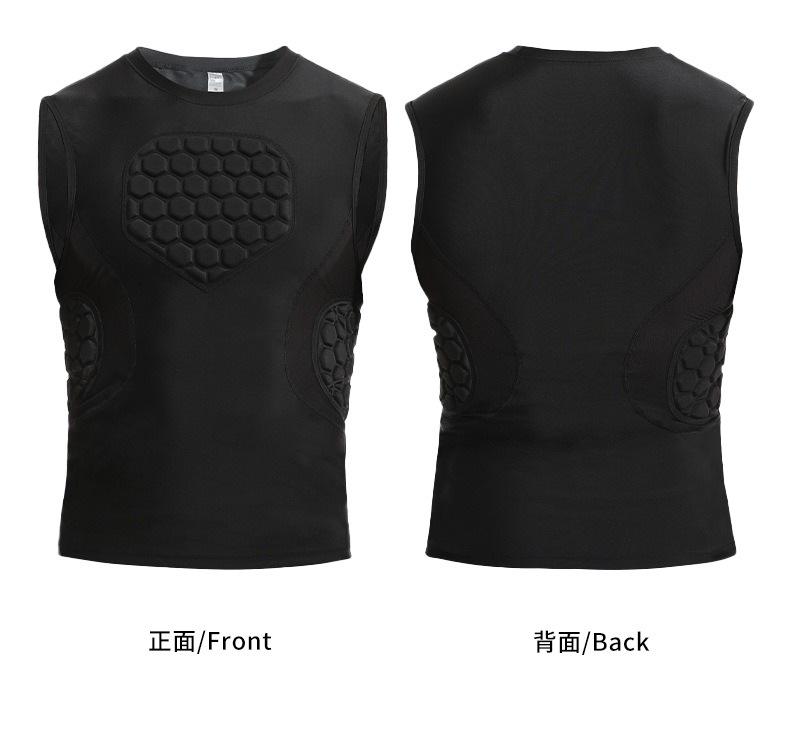Anti-collision Long-sleeved Football Goalkeeper Suit, Football Suit, Ski Hip Protection, Chest Protection, Basketball Sports Training Suit.