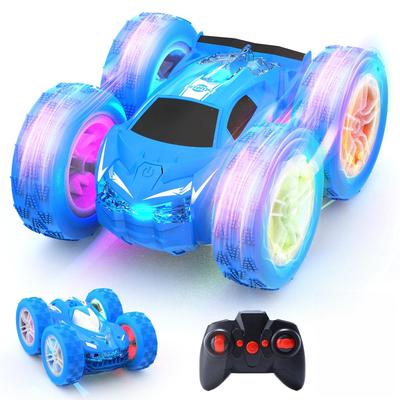 Afstandsbediening Auto voor Stunt 360 Graden 2 LED RC Speelgoedauto voor Verjaardag Japan Binnenlandse Kinderen, Auto, 4WD, Dubbelzijdige Rijdende, Rotatie, 2 Snelheden