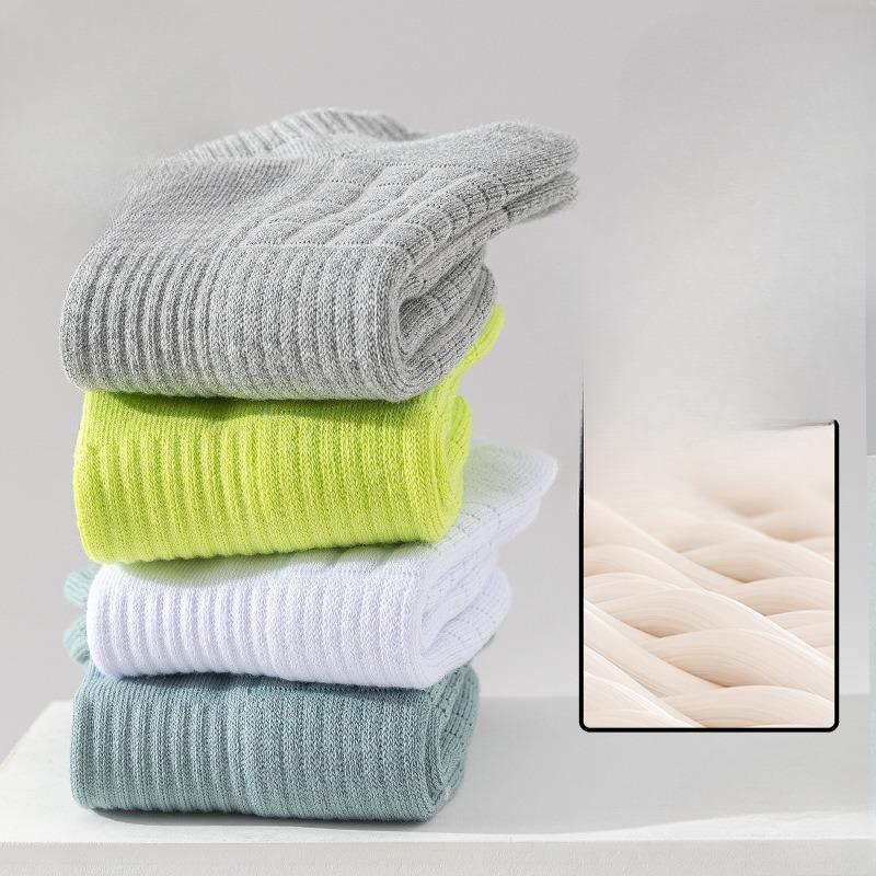 Men's Thin Socks, Autumn and Winter Sports, Running, Pure Cotton Towel Base Socks, Basketball Anti-odor, Badminton Long Socks, Cotton Socks