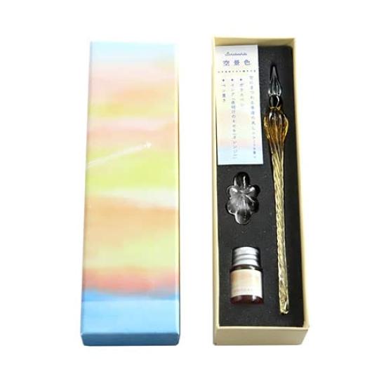 

Ryuryu Skyscape Glass Pen Set Ink Swamp Cute [Contrail]