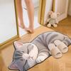 Floor Mat Non-Slip Backing Cat Design Easy Maintenance Versatile Rug Living Room Bathroom Kitchen Home Decor
