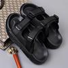 Fashion Spring Summer New Designer Slippers for Men Black Thick Soled Beach Shoes Male Wear-resistant Breathable Casual Men's Flip-flops