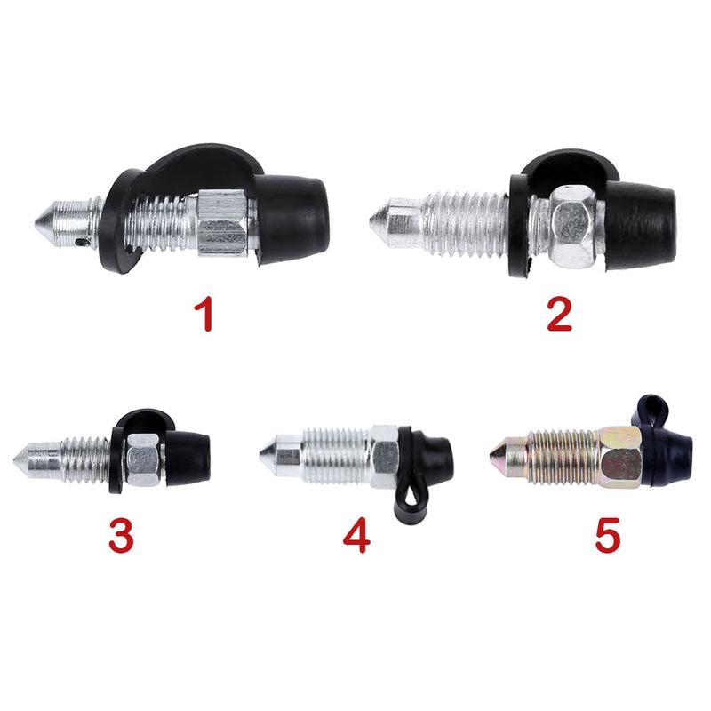 1/5PCS Car Motorcycle Brake Caliper Bleed Screw Nipple Portable Motorcycle Brake Pump/Caliper Bleed Screw Nipple Easy Operation