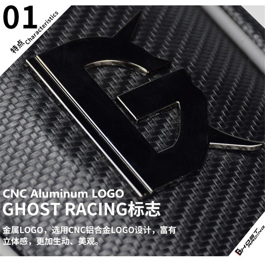 Motorcycle PU Leather Rear Seat Tail Bag Tool Bag Waterproof Carbon Fiber Color