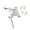 Marine Hardware Antenna Base Nylon Adjustable Bracket for Antenna Poles with Cable Clip for Yacht and Boat Installations