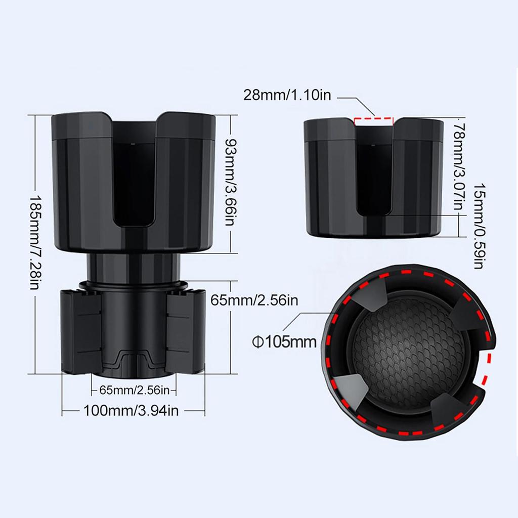 Car Cup Holder Expander Adjustable Base Beverage Bottle Holder Anti-slip Auto Drink Rack Stand for Auto Caravan Camper Cup Holders 5
