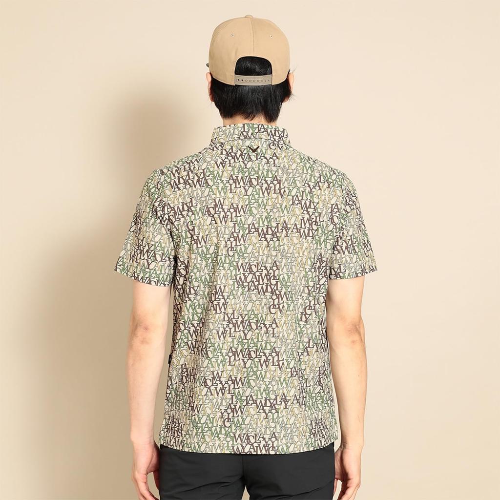 Callaway Short Sleeve Polo Shirt UV Golf C23234104 Size M Men's (Logo Print, Moisture-Wicking, Quick-Drying, Protection, Antibacterial) / /