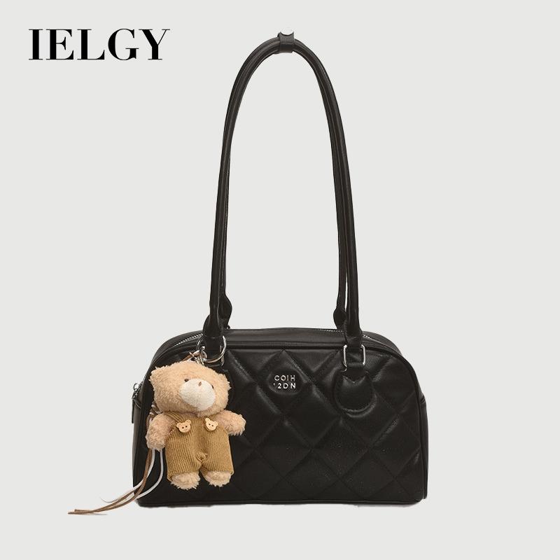 IELGY Premium Texture Retro Handbag Casual All-Match One-Shoulder Commuter Pillow Bag