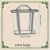 1pc Foldable Breathable Mesh Laundry Basket with Reinforced Handles, Collapsible Rectangular Storage Bin for Bathroom, Wardrobe, Dorm, Travel