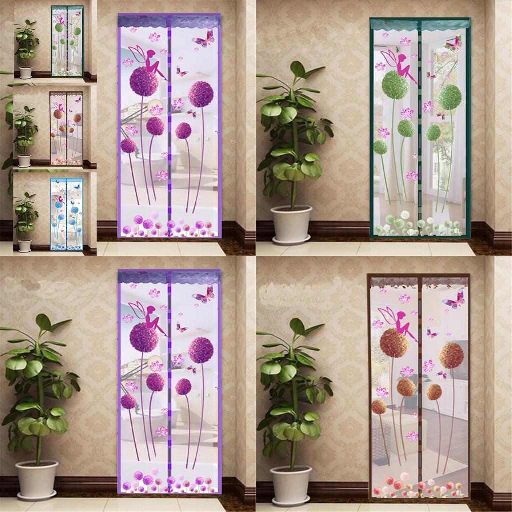 Elegant Dandelion Mosquito Door Net With Magnetic Mesh For Insect Protection