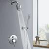 Bathroom Shower Set In Wall Brushed Gold Rainfall Shower Mixer, Cold & Hot Brass Bath and Shower Mixer Tap Brass Bathroom Faucet