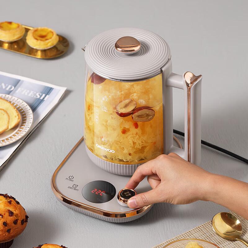 Daewoo 1.8L Multi-functional Glass Health & Tea Kettle CN plug (adapter included)