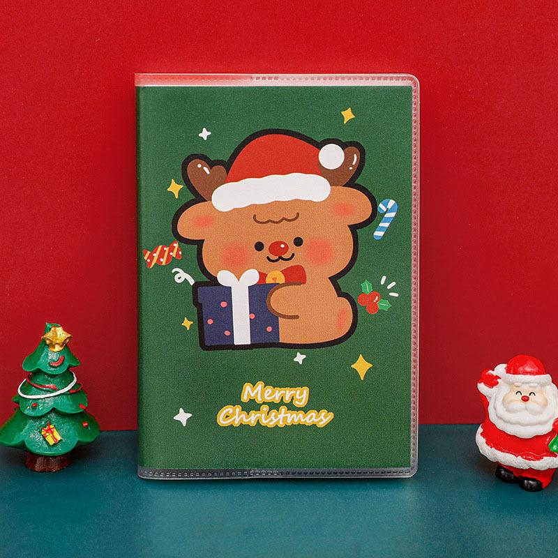 

1 шт., рождественская книга с пластиковым рукавом из мультфильма, креативные канцелярские принадлежности, канцелярские принадлежности, школьная тетрадь, дневник, блокнот