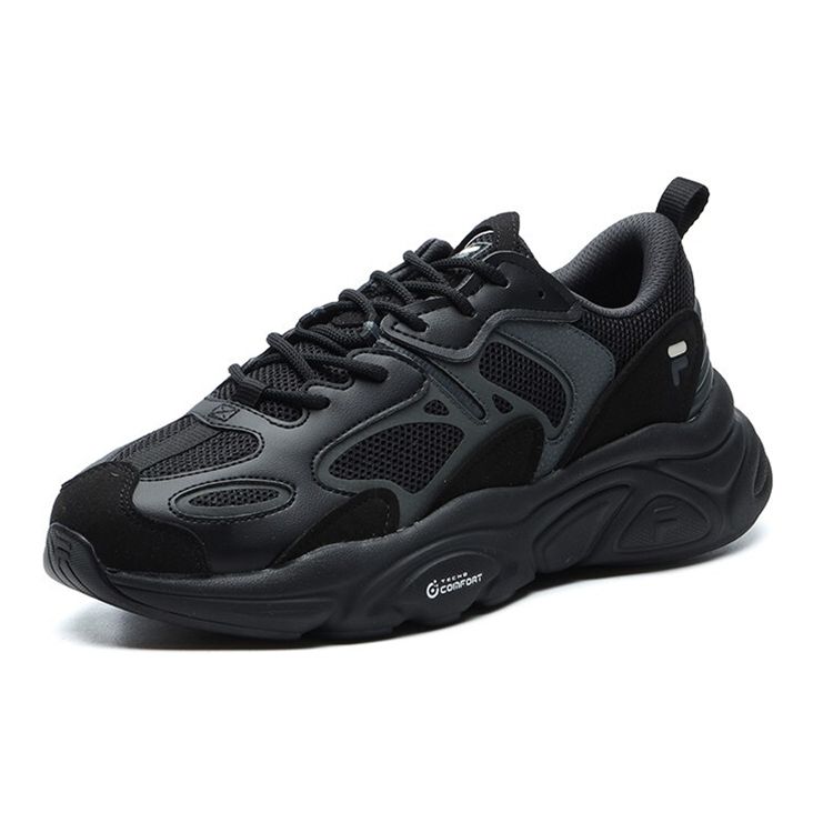 Fila Mars 2 Trendy Comfortable Low-Top Dad Shoes Men Sneaker Black Gray F12M124156FBD