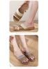 Breathable Rattan Slippers for Couples, All-Season Indoor Wear, Women's Woven Bamboo-Linen, Wooden Floor Friendly.