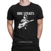 Novelty Core T-Shirts for Men Crewneck Pure Cotton T Shirts Dire Straits Band Short Sleeve Tee Shirt Tops