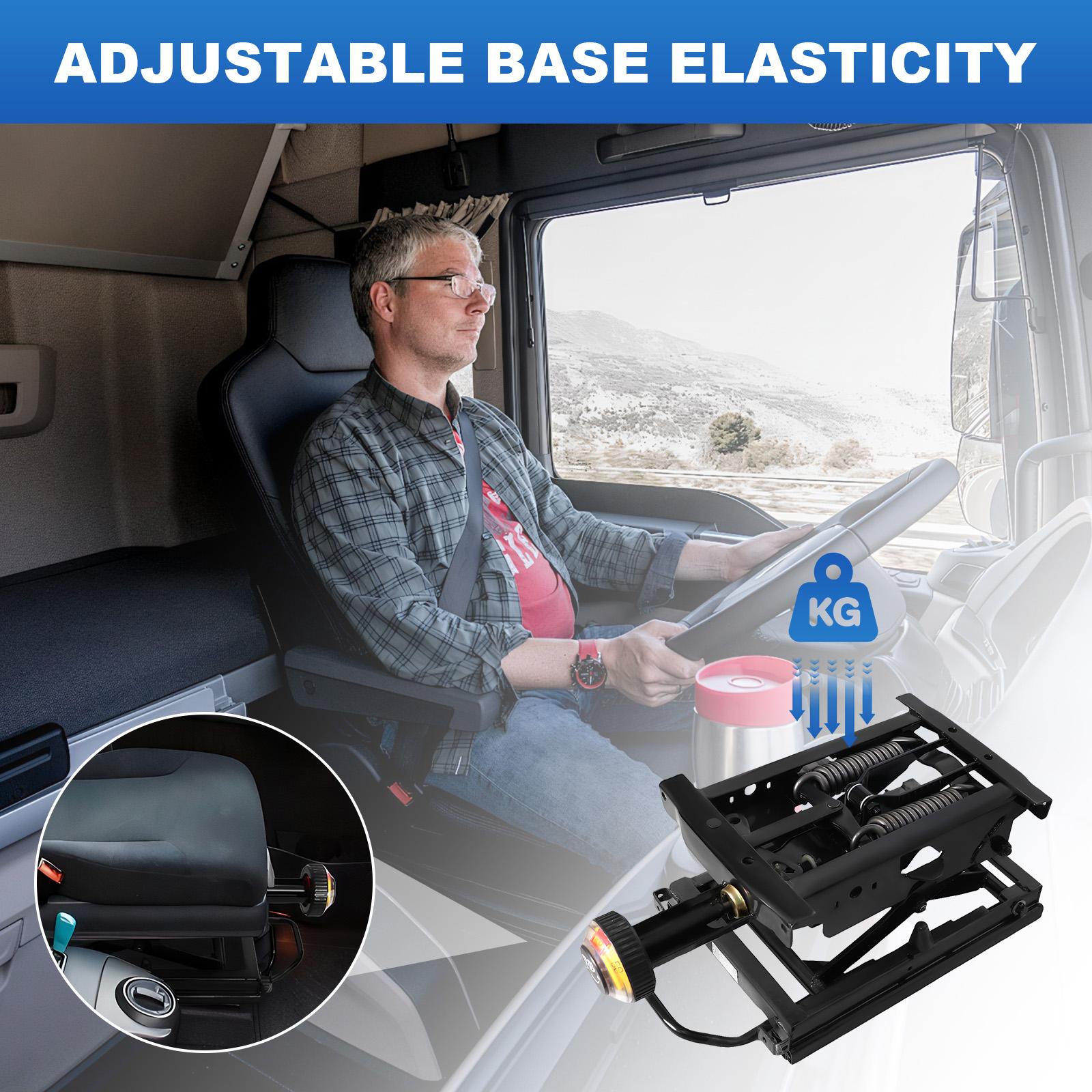 New Truck Suspension Base W/ Front Handle Mechanical Suspension Base Truck Seat Mechanical Shock-Absorbing Base for RV Truck Use