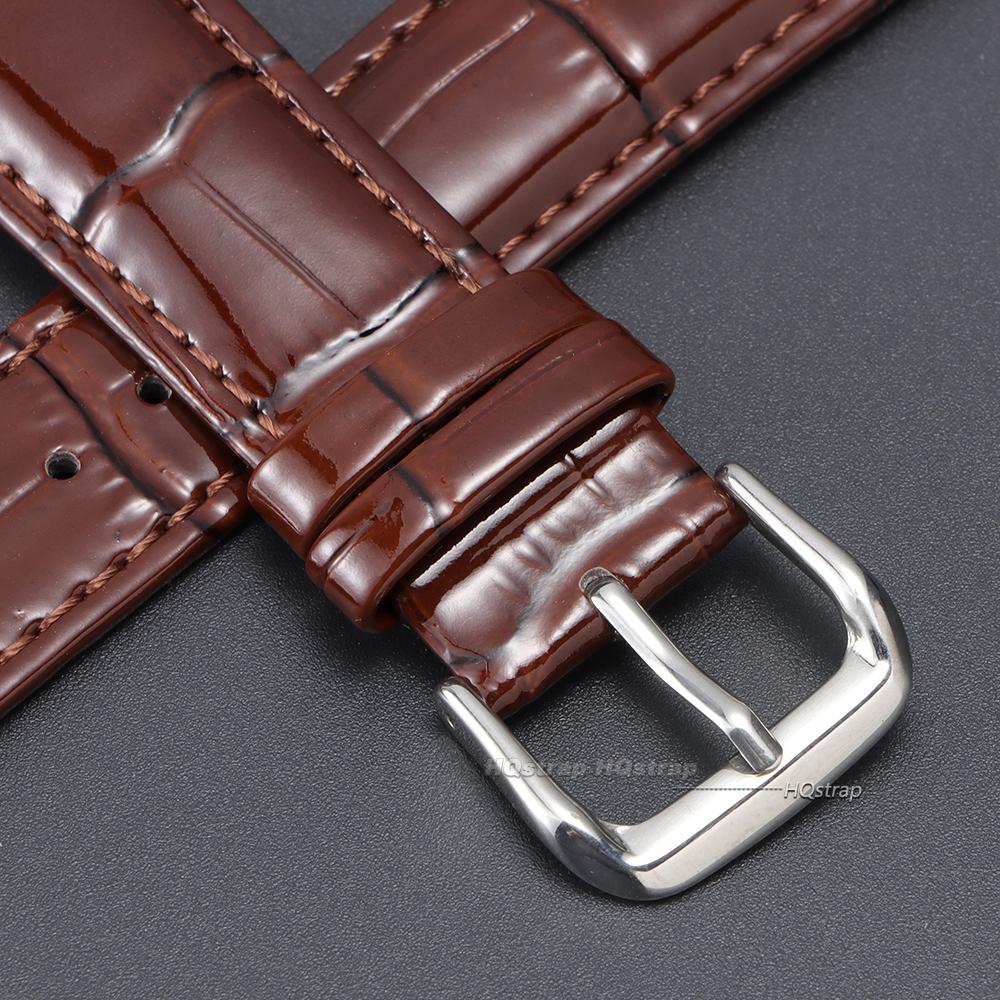 Genuine Calfskin Strap Slub Pattern Universal Watchband 12mm 14mm 16mm 18mm 19mm 20mm 21mm 22mm 24mm Women Men Watch Accessories