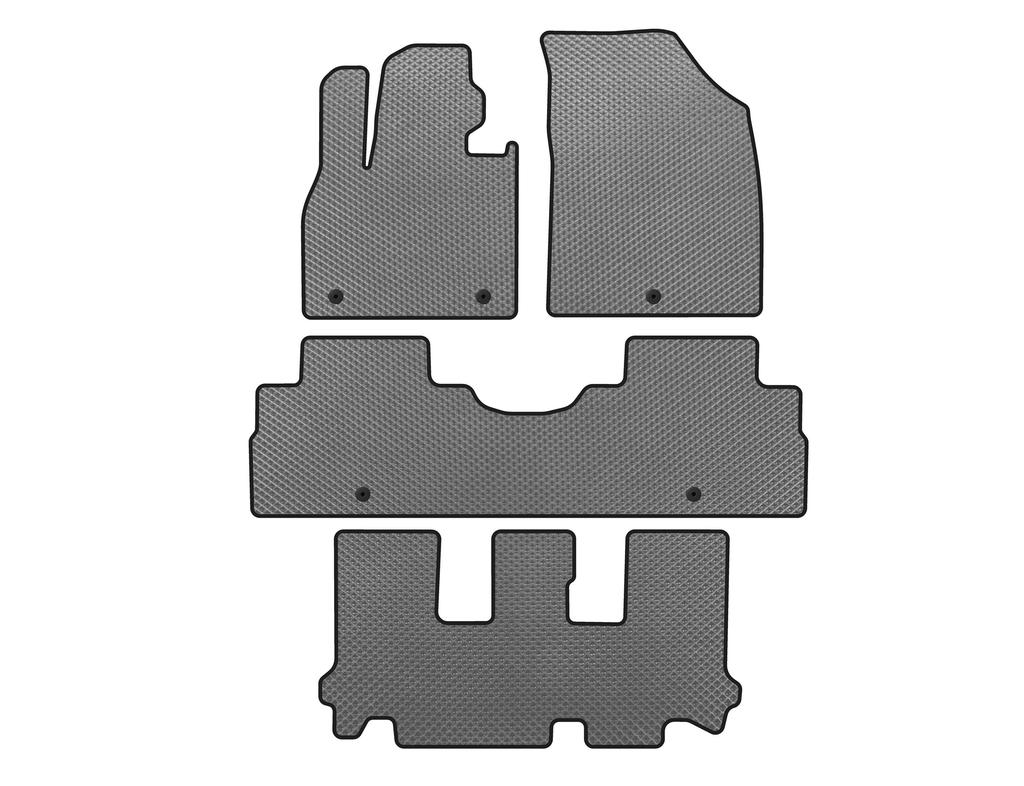 Коврики EVA (3 ряда, 8-местный, Серый) для Hyundai Palisade