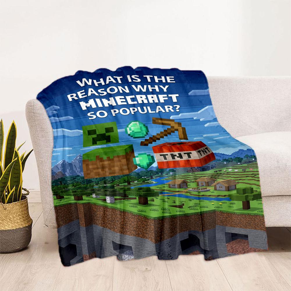 Minecraft 41 Blanket Soft & Cozy Suitable for Sofa Couch Office Chair for All Seasons Warmthful Decor Birthday Christmas Gift Blanket