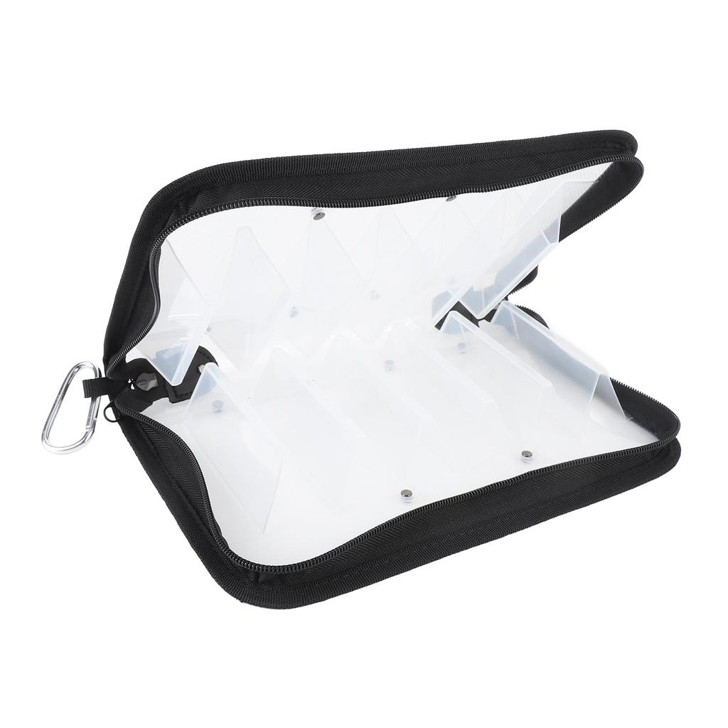 Torba na przynęty wędkarskie Przezroczysta Przenośna Wodoodporna 12 przegródek z haczykiem Pojemnik na sprzęt wędkarski