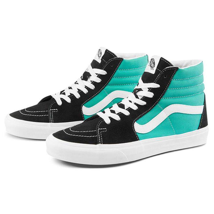 Vans Sk8 High Top Skate Shoes Unisex Sneakers Green Black VN0A32QG4FV