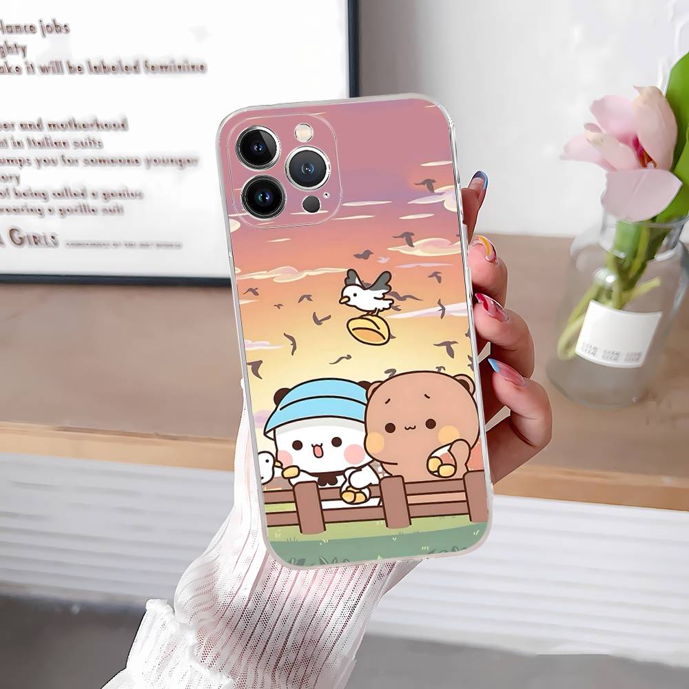 Cute Bubu Dudu Phone Case For IPhone 17 16 15 14 13 12 11 Pro Max Plus Mini Clear TPU Cover