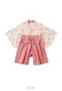 ANGELIEBE Baby Clothes for Boys and Hakama Japanese Perfect for First 100th Day Shrine Japanese Size Pink Girls, Romper, Kimono, Formal, Pattern,