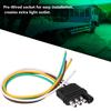4 Pins Trailer Plug Wiring Connector Towing Light Plug Socket Kit TM8010