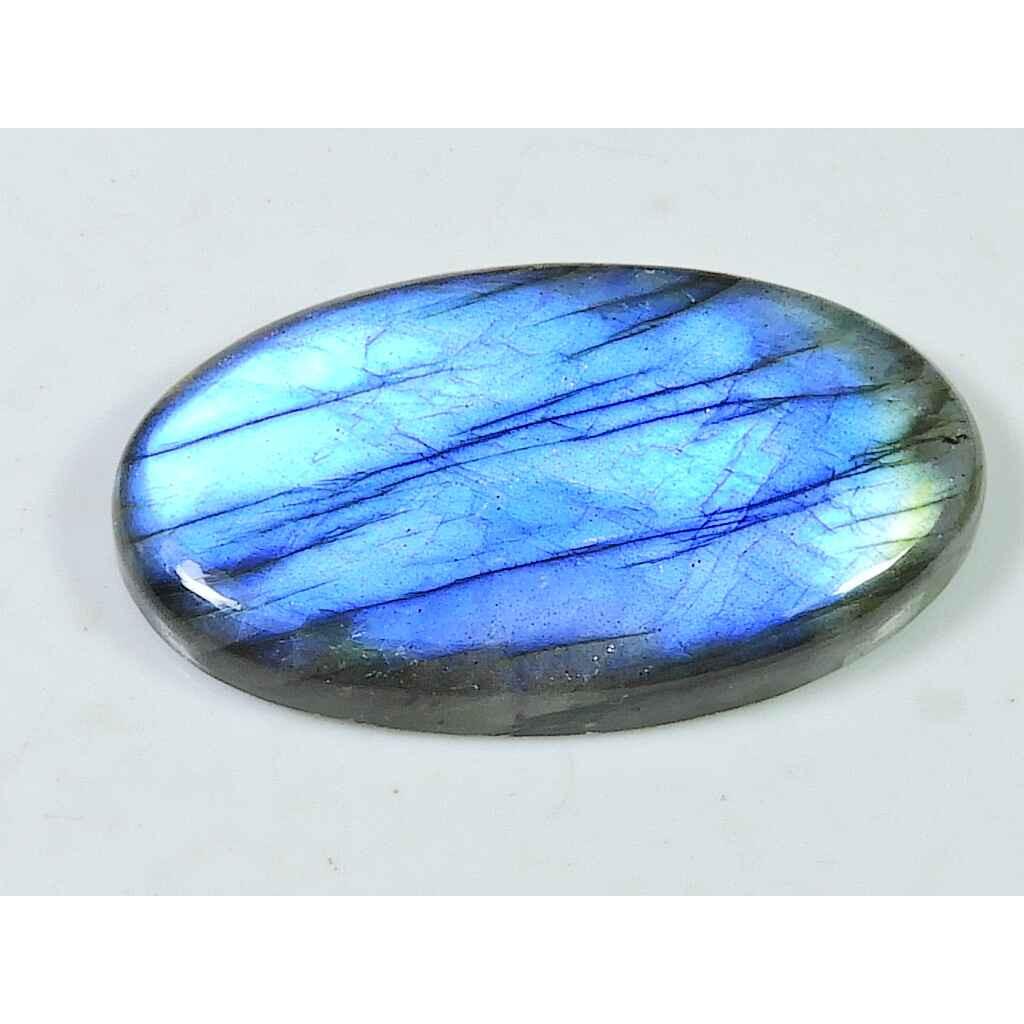

58Cts. Rainbow Fire labradorite Oval Cabochon Loose Natural Gemstone 24X42MM SK-2064