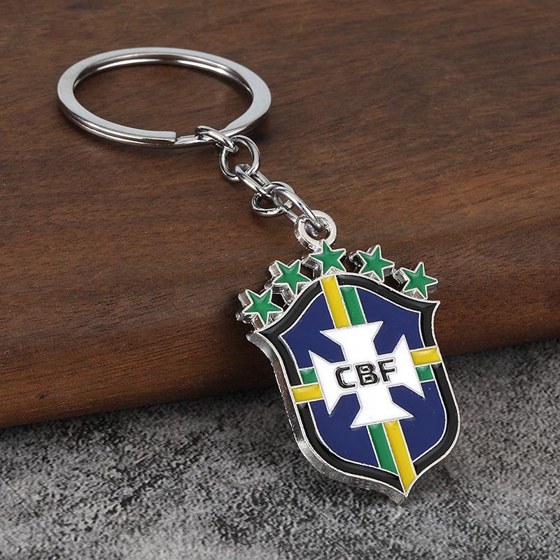 Soccer Ball Keychain Alloy Pendant Key for Keys Backpack Purse